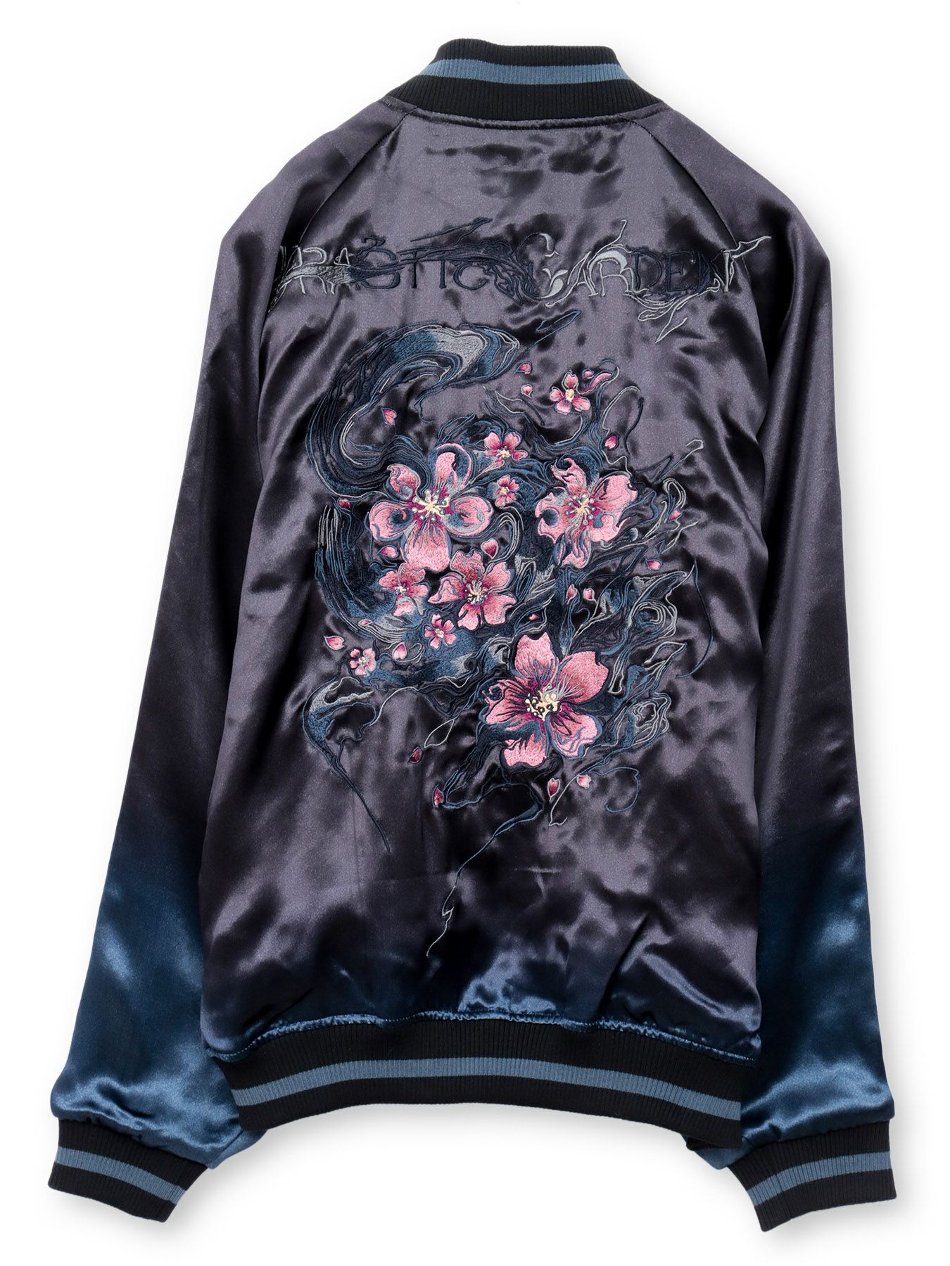 DRASTIC GARDEN】“煙ノ桜”刺繍入りリバーシブルスカジャン | 流儀圧搾