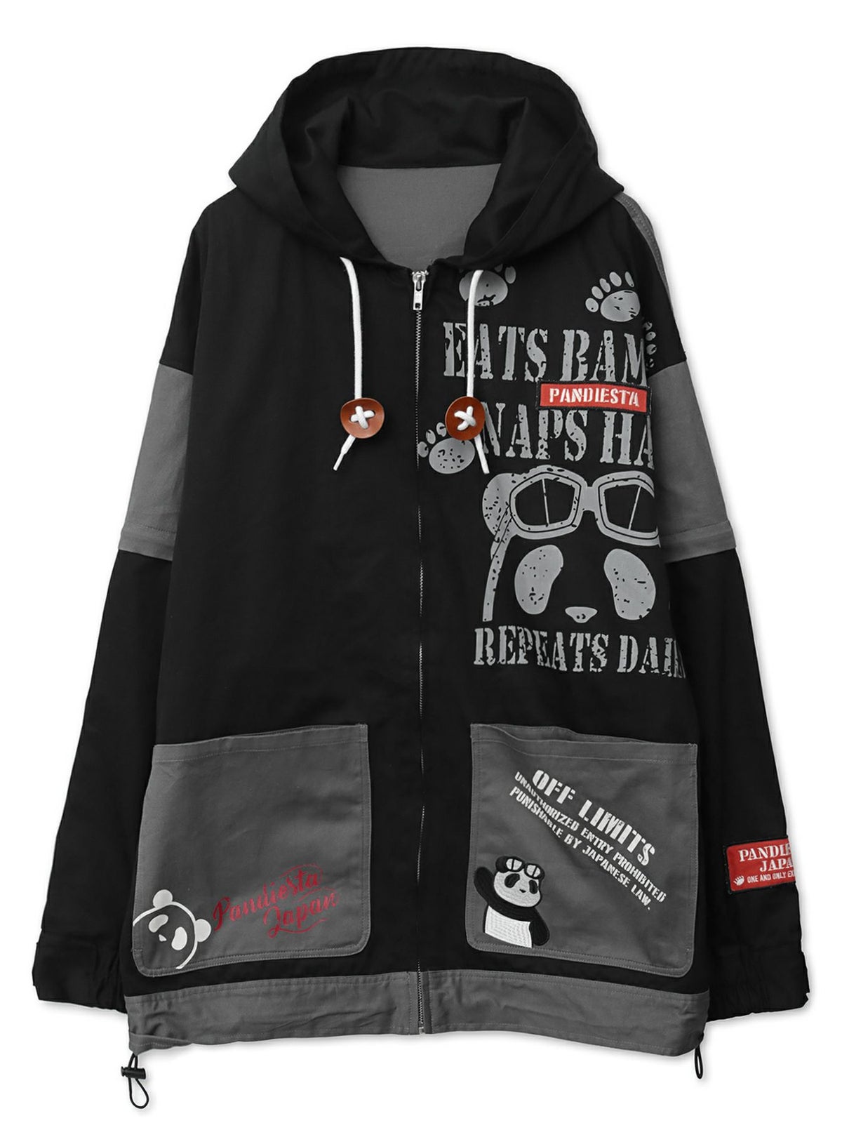 ＜春の予約会＞【PANDIESTA JAPAN】ミリタリーフードジャケット