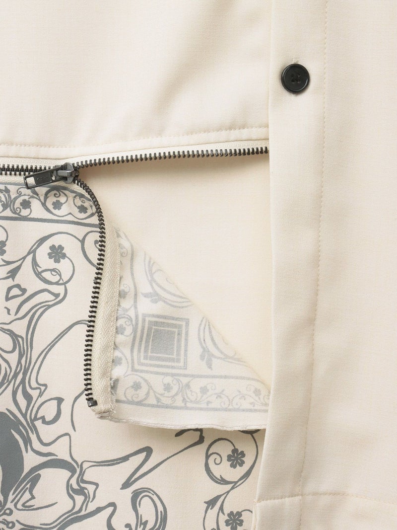 ＜春の予約会＞【DRASTIC GARDEN】“煙ノ桜”刺繡入り変形シャツ