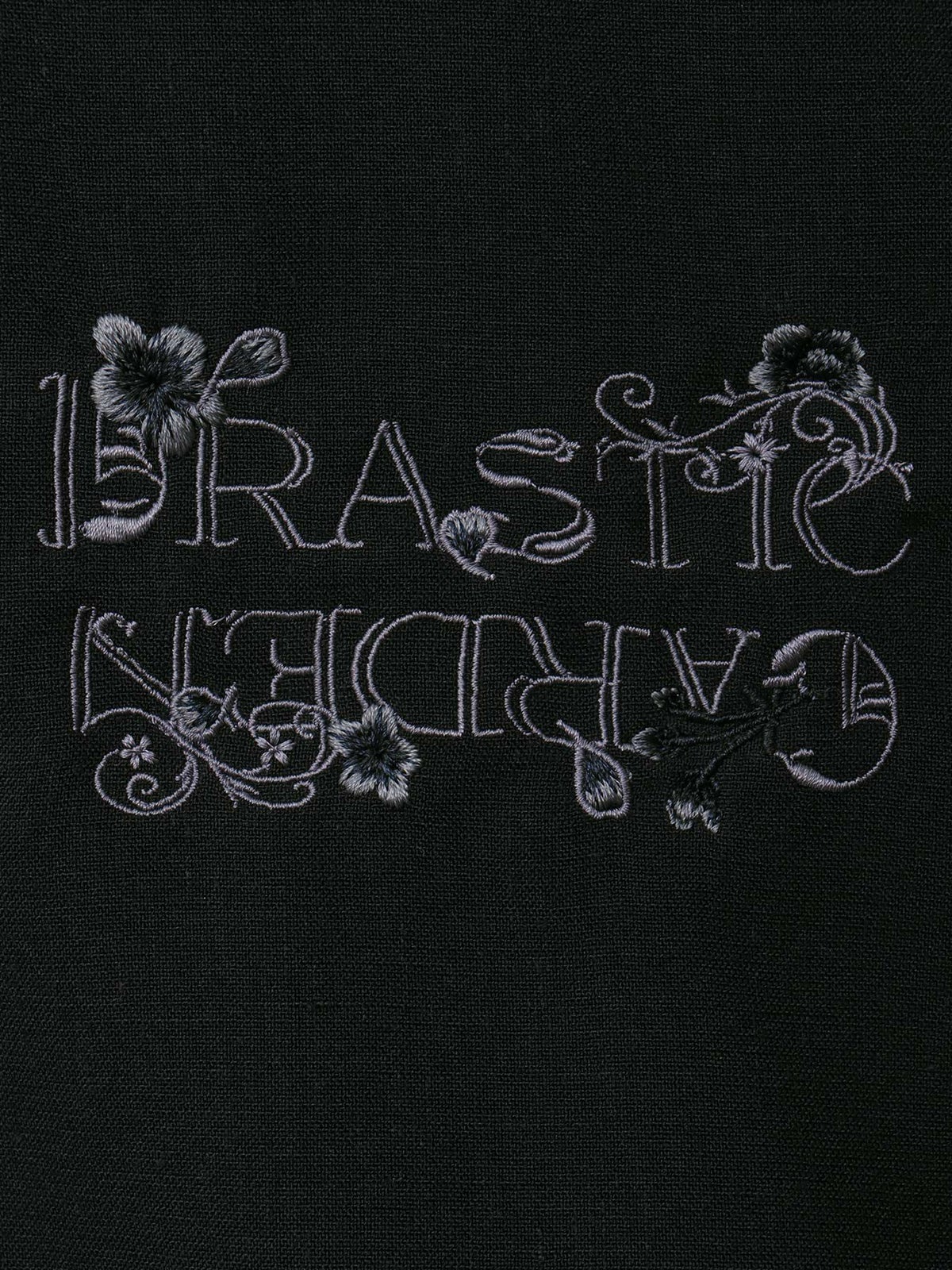 ＜春の予約会＞【DRASTIC GARDEN】“煙ノ桜”刺繡入り変形シャツ