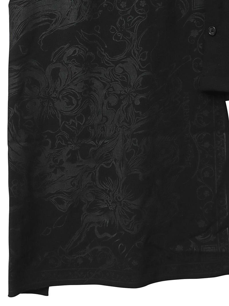 ＜春の予約会＞【DRASTIC GARDEN】“煙ノ桜”刺繡入り変形シャツ