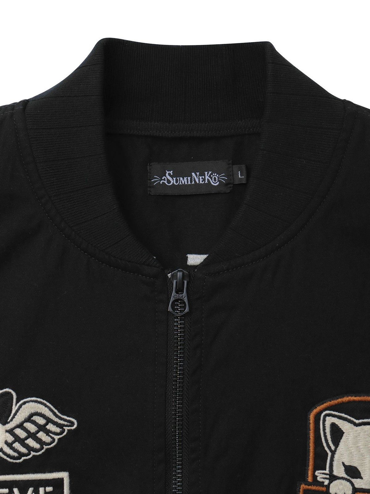 ＜春の予約会＞【SUMINEKO】“スミネコ”刺繍入りBIGシルエットMA-1