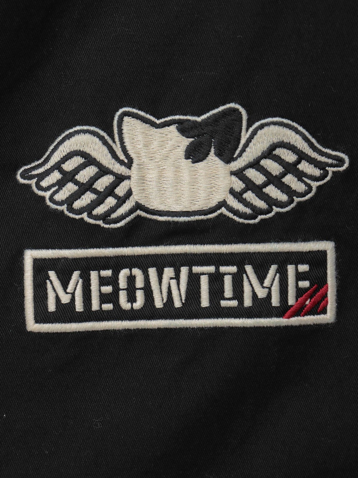 ＜春の予約会＞【SUMINEKO】“スミネコ”刺繍入りBIGシルエットMA-1