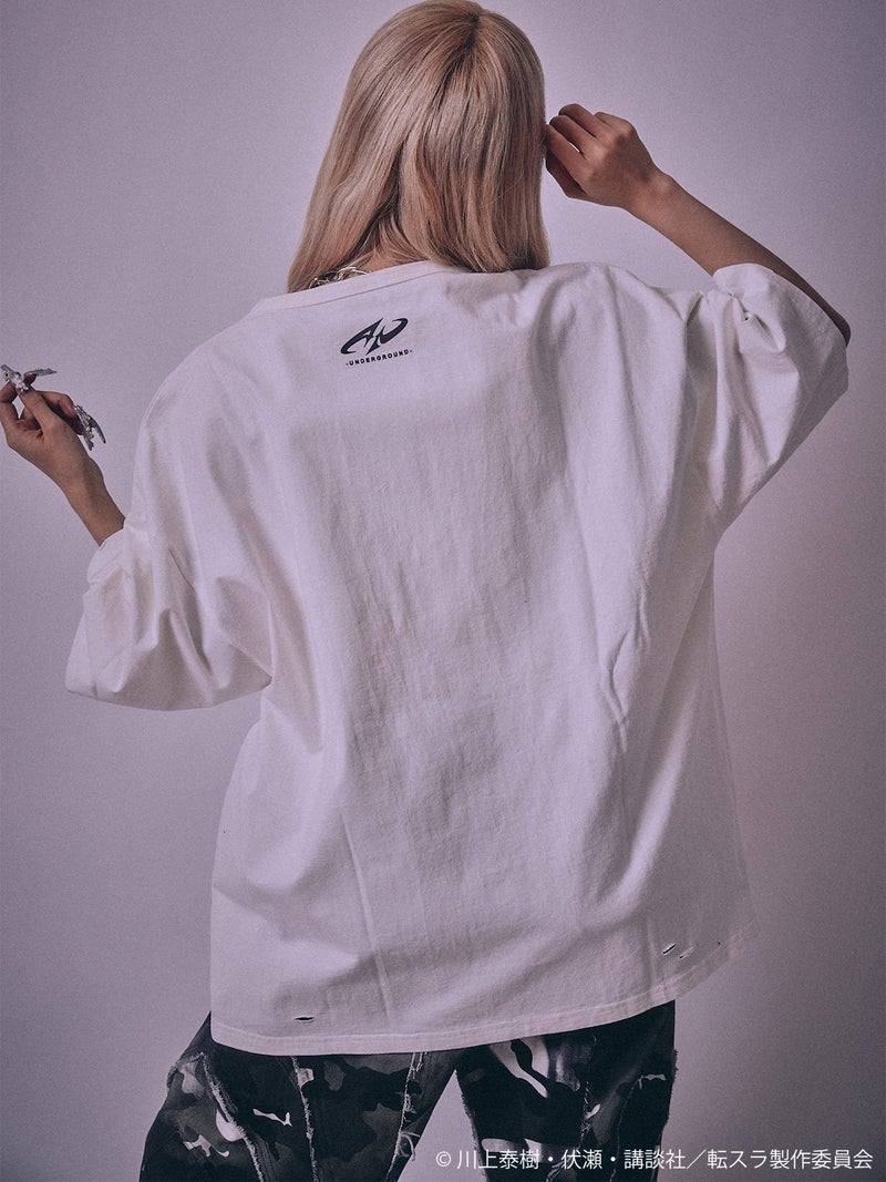 【P.N UNDERGROUND×転生したらスライムだった件】“ディアブロ”ダメージTシャツ