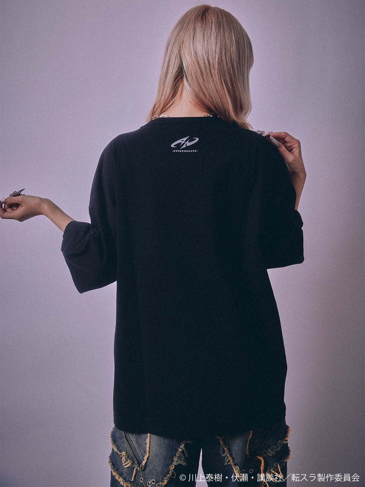 【P.N UNDERGROUND×転生したらスライムだった件】“オクタグラム”ダメージTシャツ