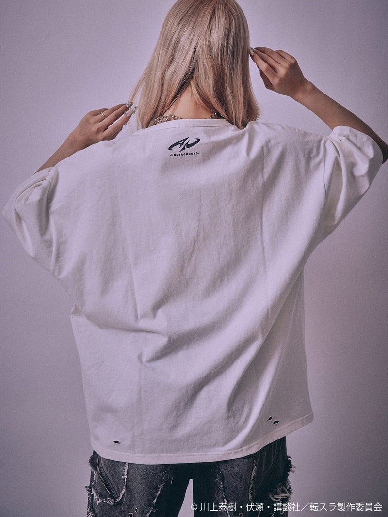 【P.N UNDERGROUND×転生したらスライムだった件】“オクタグラム”ダメージTシャツ