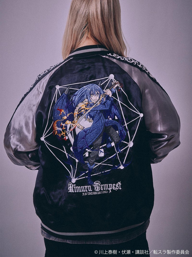 【P.N UNDERGROUND×転生したらスライムだった件】“リムル”総刺繍リバーシブルスカジャン