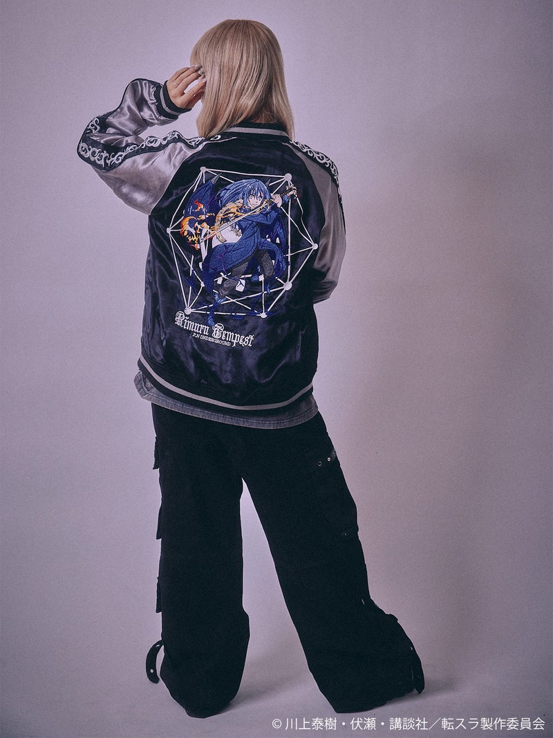 【P.N UNDERGROUND×転生したらスライムだった件】“リムル”総刺繍リバーシブルスカジャン