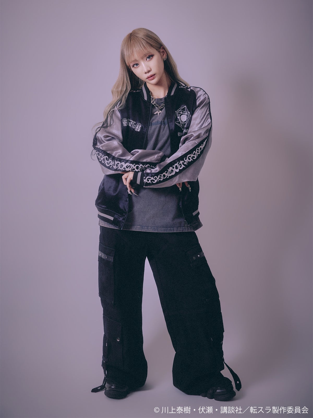 【P.N UNDERGROUND×転生したらスライムだった件】“リムル”総刺繍リバーシブルスカジャン