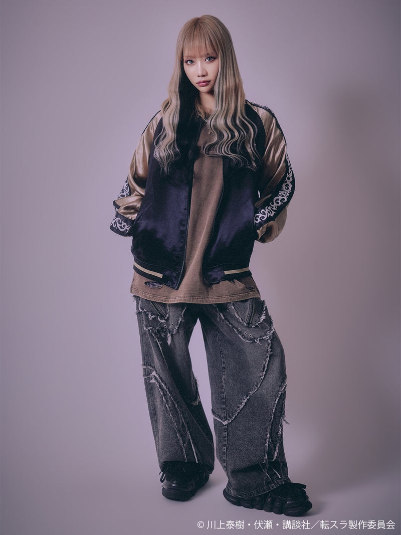 【P.N UNDERGROUND×転生したらスライムだった件】“リムル”総刺繍リバーシブルスカジャン