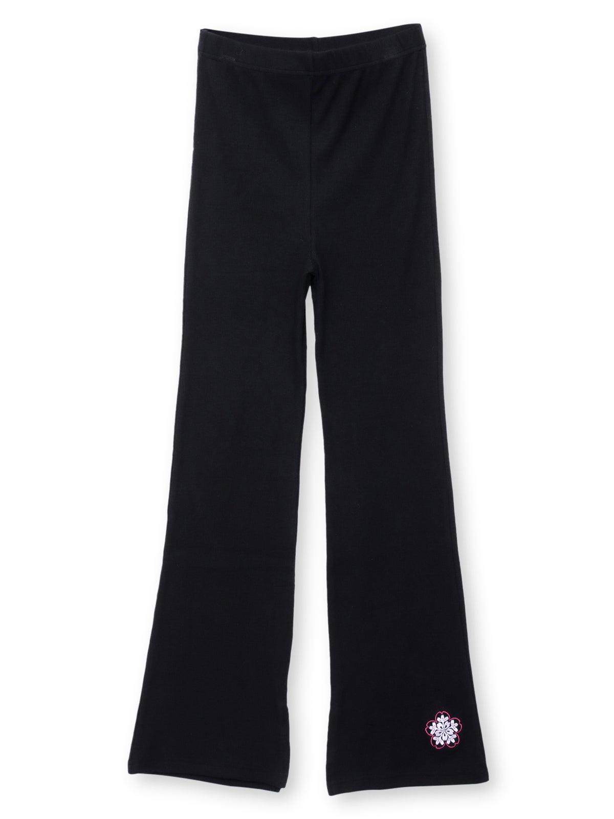 【雅結】桜刺リブフレアパンツ