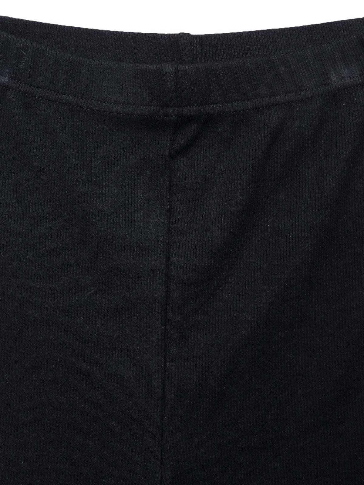 【雅結】桜刺リブフレアパンツ