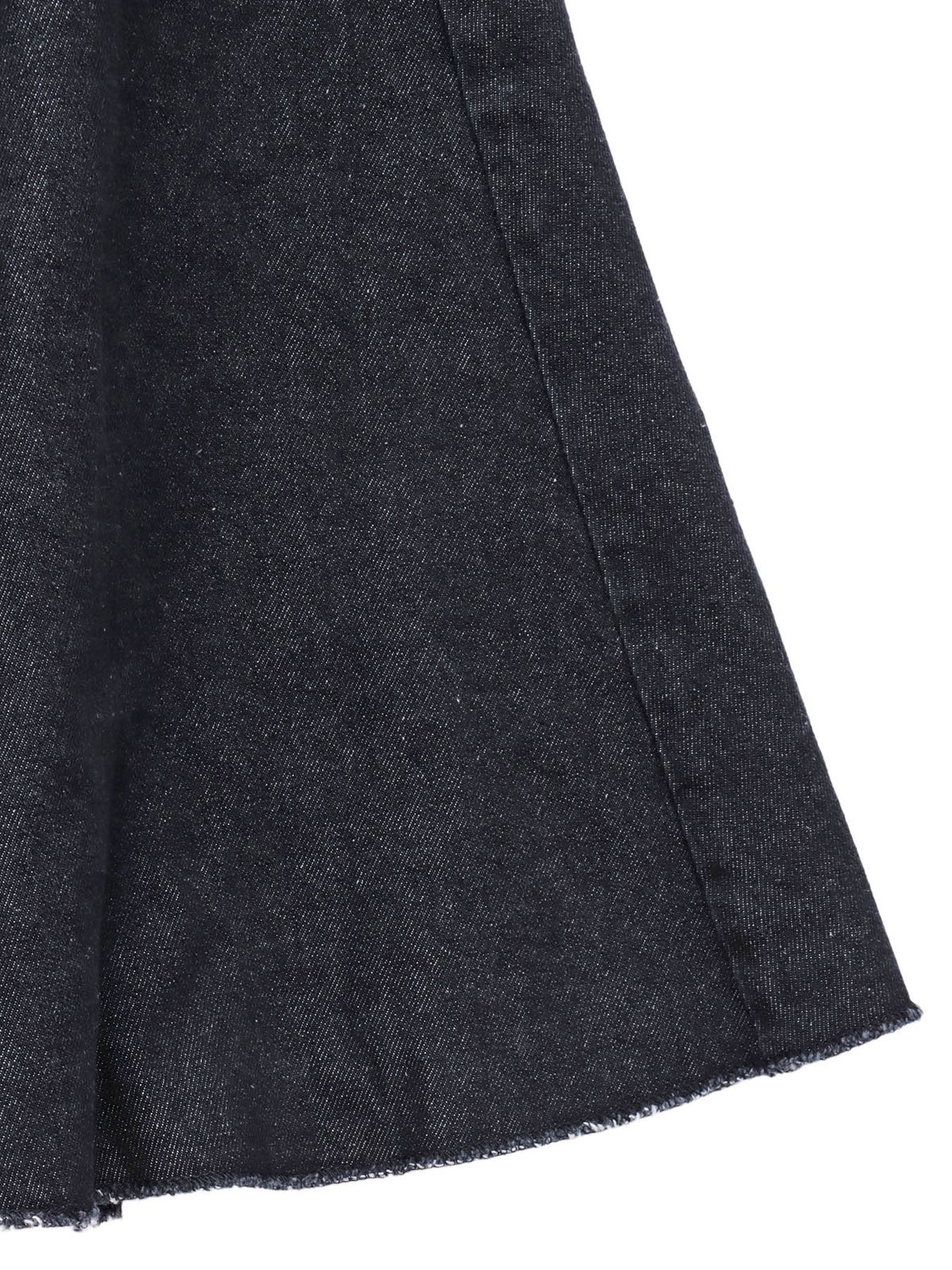 【雅結】百合刺繍デニムマーメイドスカート