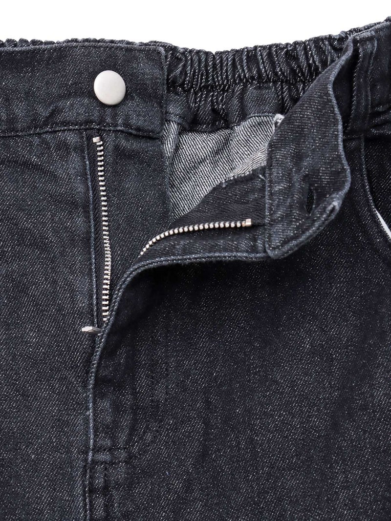 【雅結】百合刺繍デニムマーメイドスカート