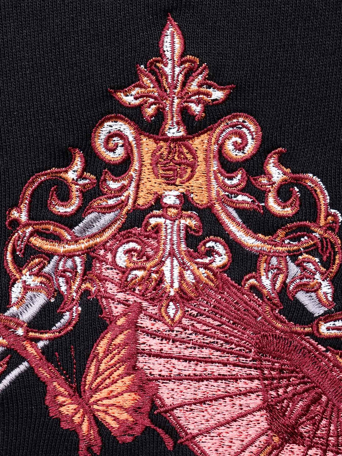 【今昔 -KON-JAKU-】“ビサンチンの花”ナナメZIPロングパーカー