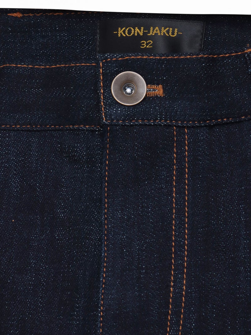 【今昔 -KON-JAKU-×参丸一】コラボ刺繍入りデニムパンツ
