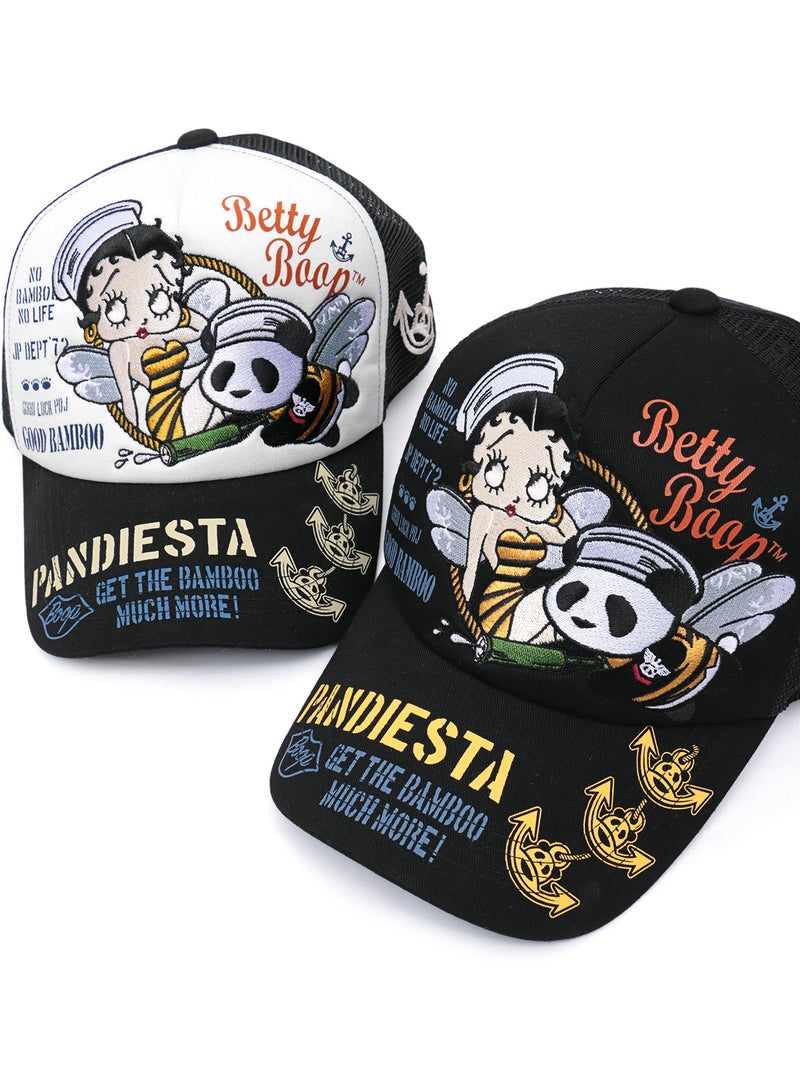 【PANDIESTA JAPAN×BETTY BOOP】“Honey Bee”刺繍入りメッシュCAP