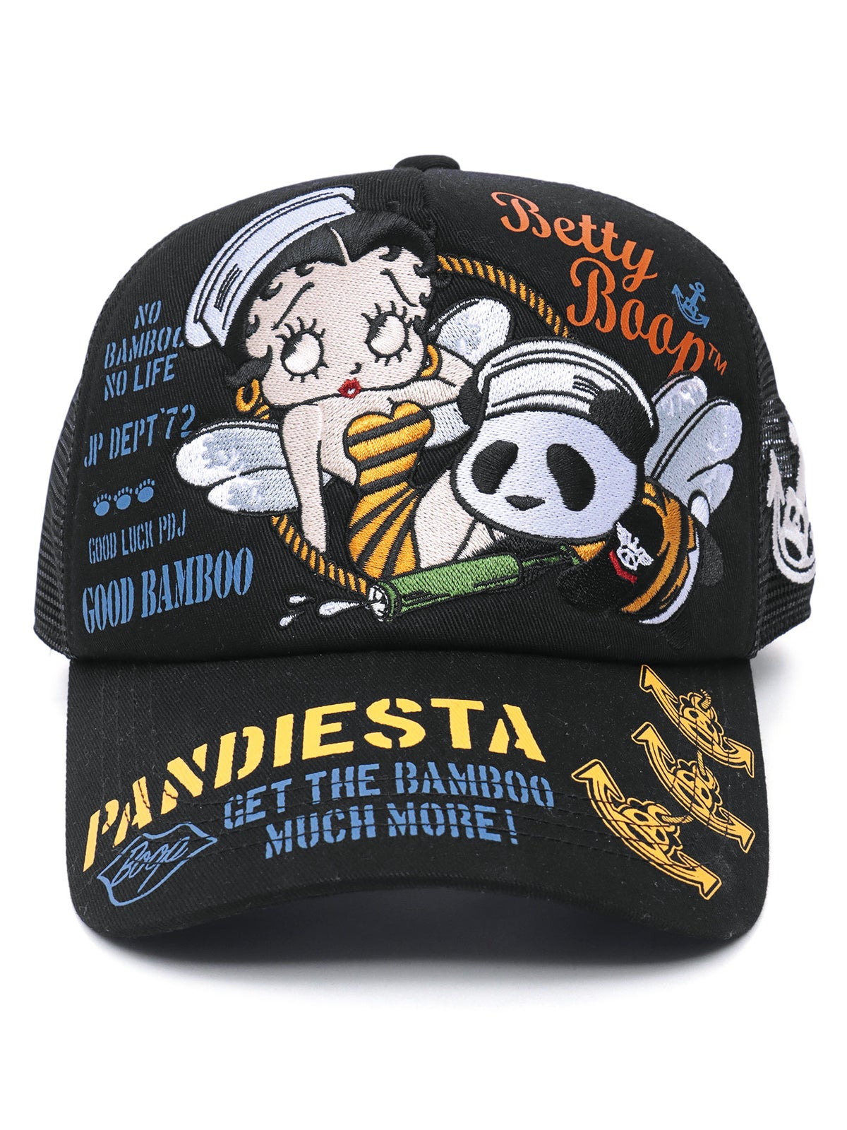 【PANDIESTA JAPAN×BETTY BOOP】“Honey Bee”刺繍入りメッシュCAP