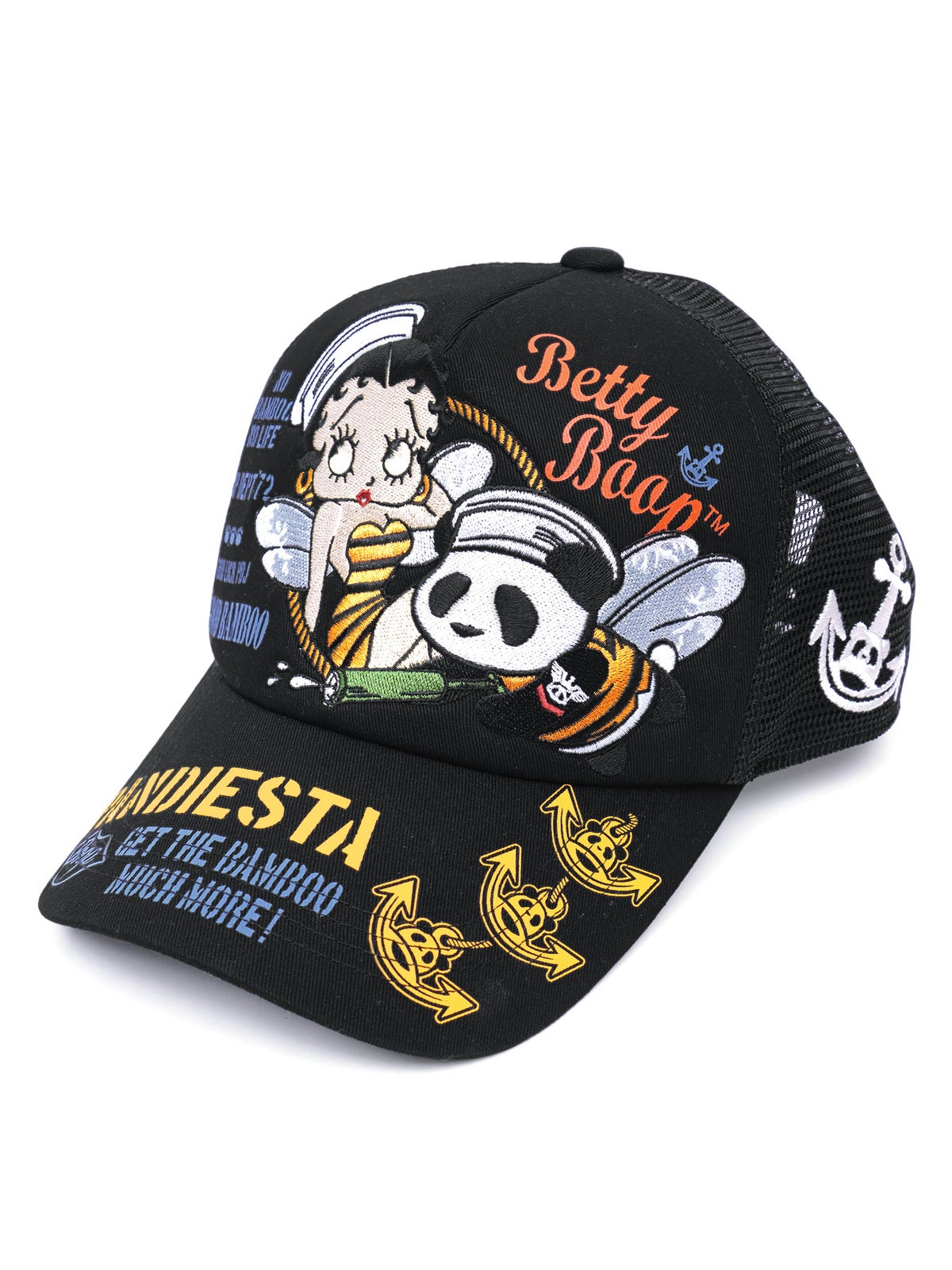 【PANDIESTA JAPAN×BETTY BOOP】“Honey Bee”刺繍入りメッシュCAP