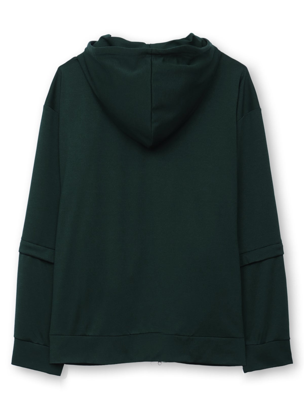 【雅結】“桜と雲”刺繍入り袖脱着ZIPパーカー