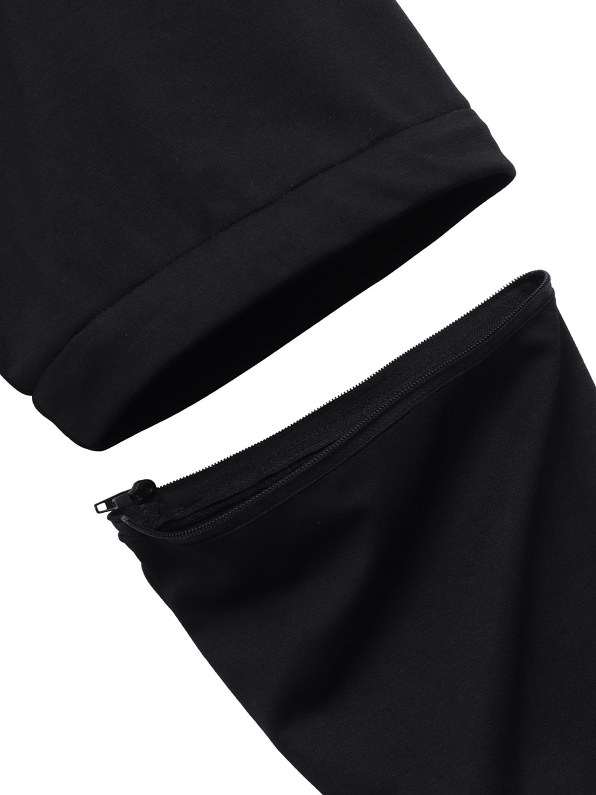 【雅結】“桜と雲”刺繍入り袖脱着ZIPパーカー