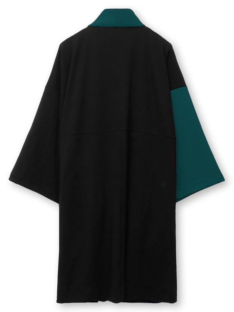 【雅結 -EN-】“無”切替羽織りロングカーディガン