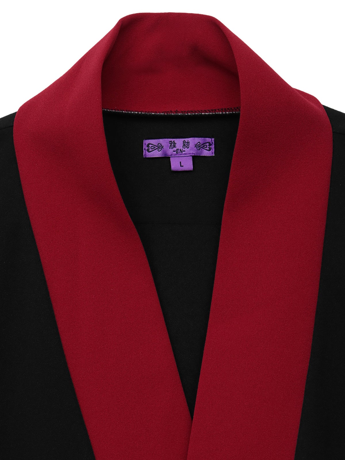 【雅結 -EN-】“無”切替羽織りロングカーディガン