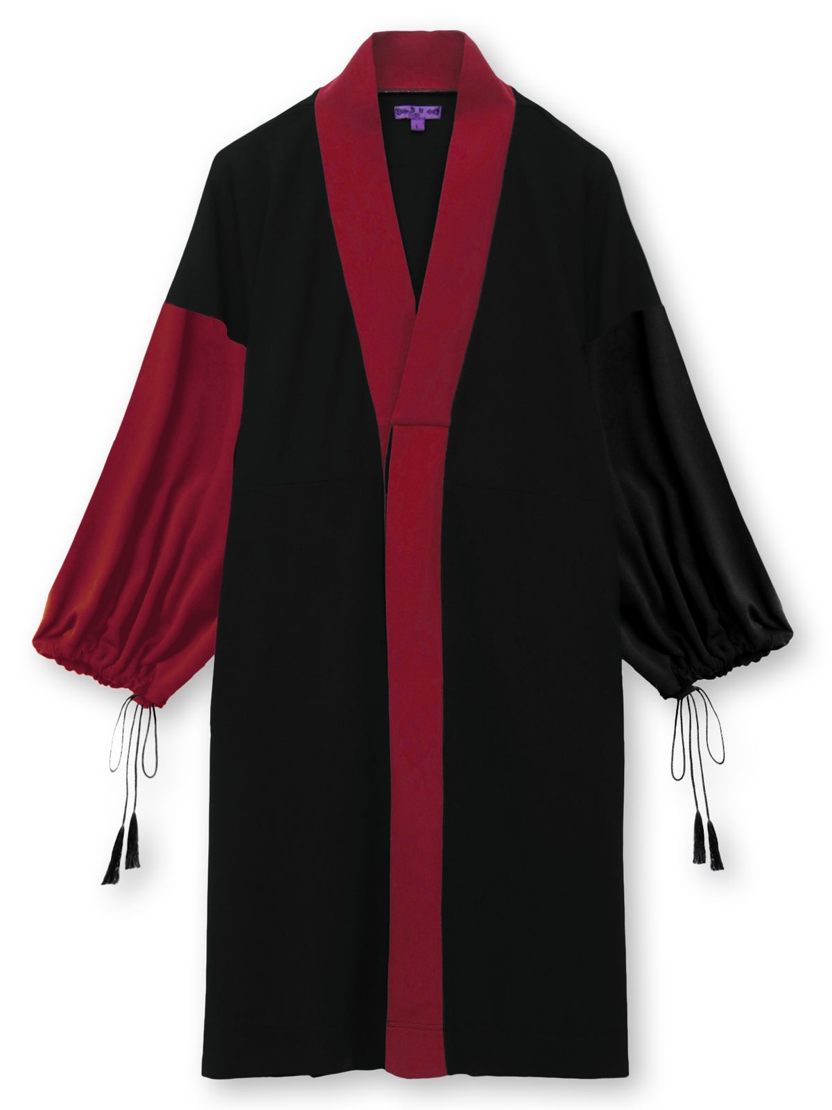 【雅結 -EN-】“無”切替羽織りロングカーディガン