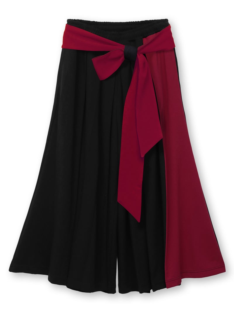 【雅結 -EN-】“無”飾り帯付き切替ハカマパンツ