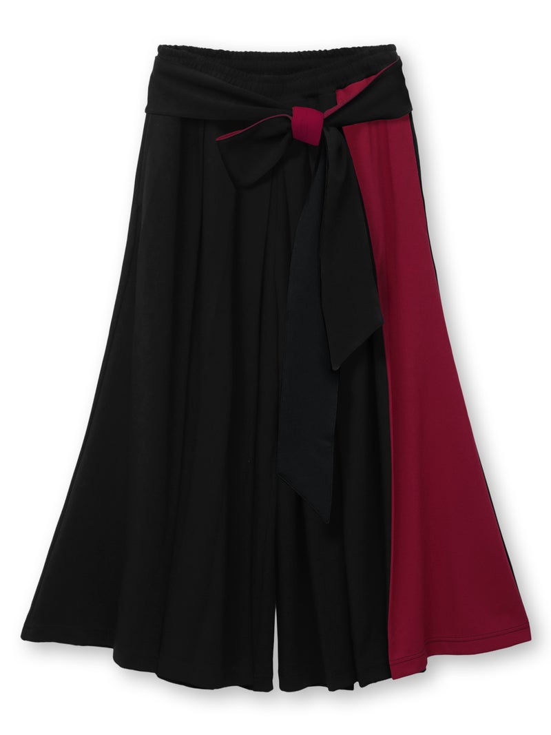 【雅結 -EN-】“無”飾り帯付き切替ハカマパンツ