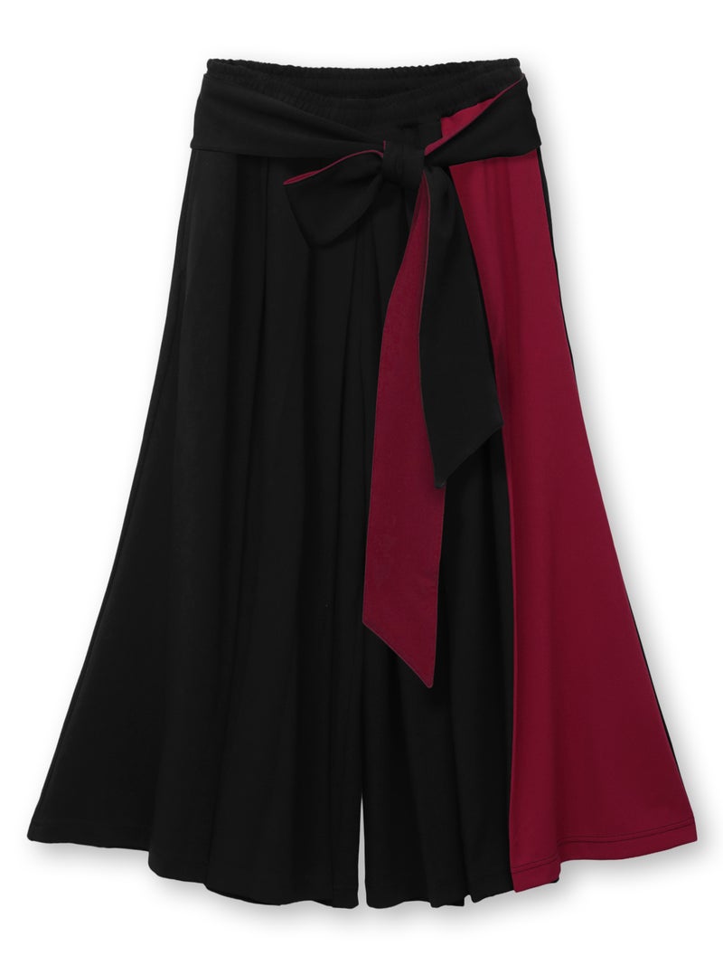 【雅結 -EN-】“無”飾り帯付き切替ハカマパンツ