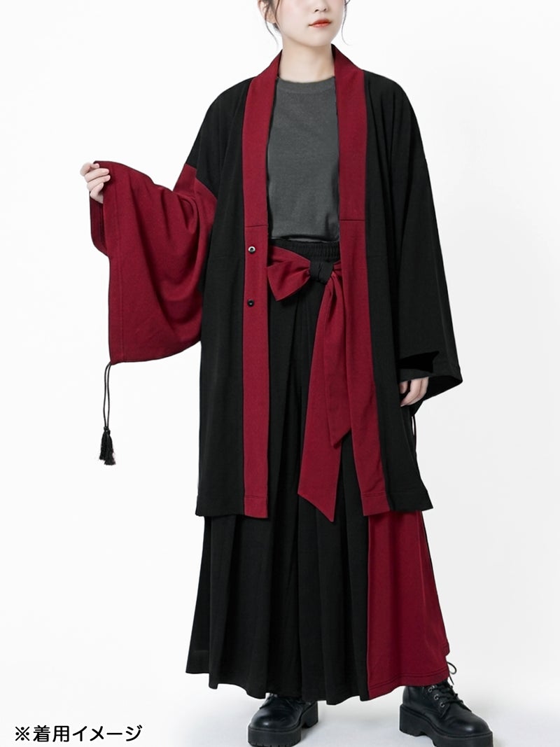 【雅結 -EN-】“無”飾り帯付き切替ハカマパンツ