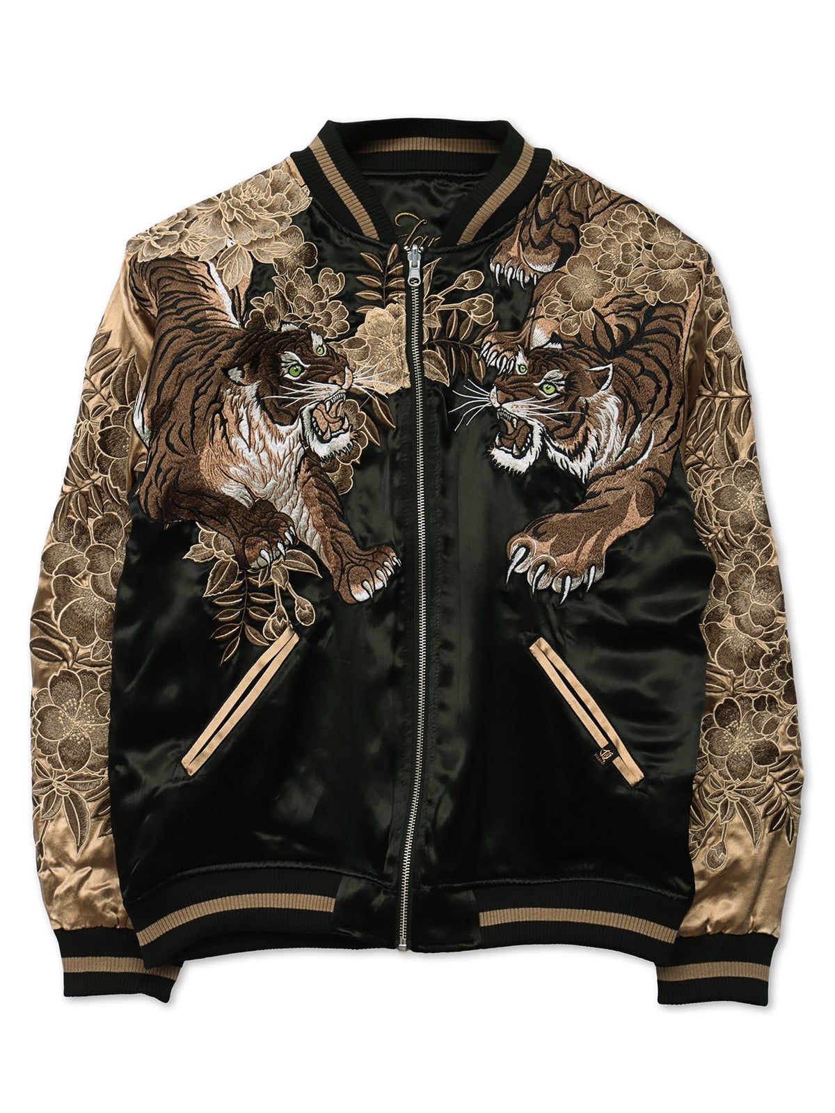 【絡繰魂・頂】“猛虎ノ頂”総刺繍リバーシブルスカジャン