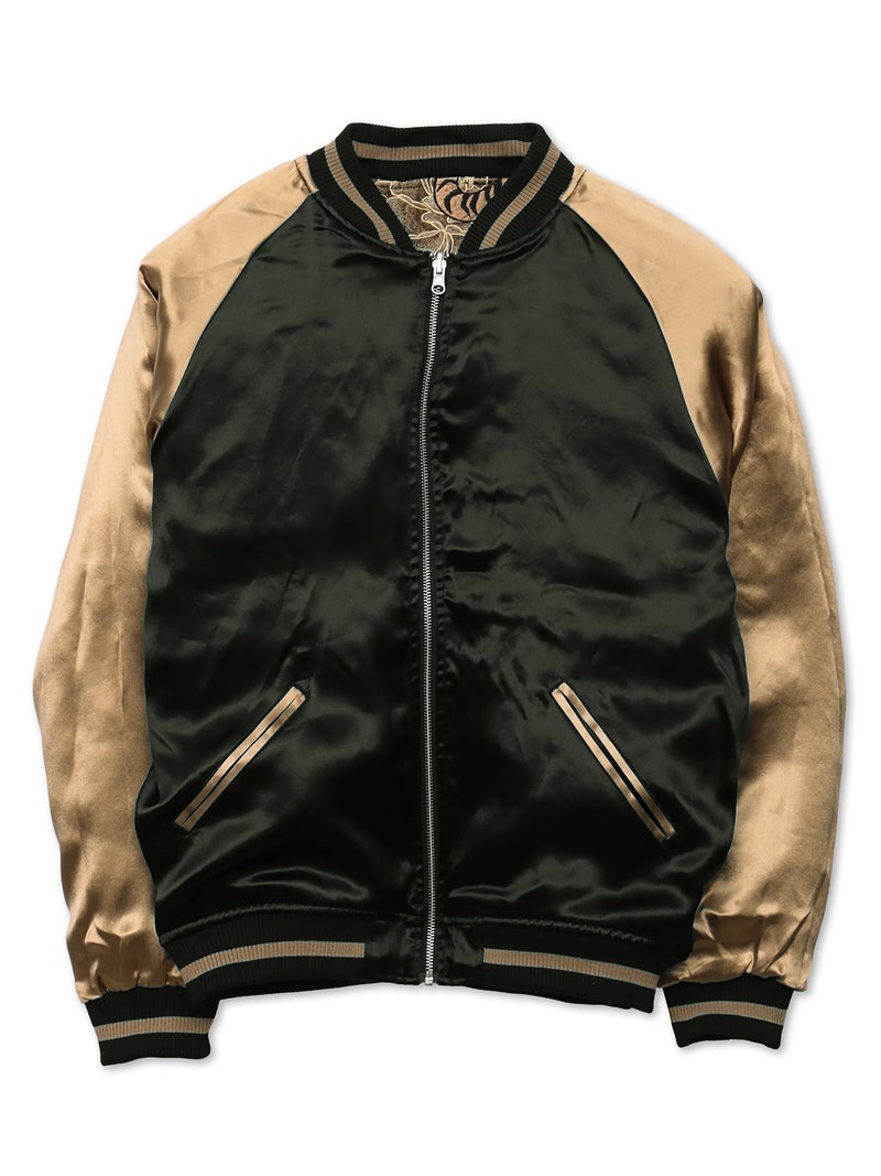 【絡繰魂・頂】“猛虎ノ頂”総刺繍リバーシブルスカジャン