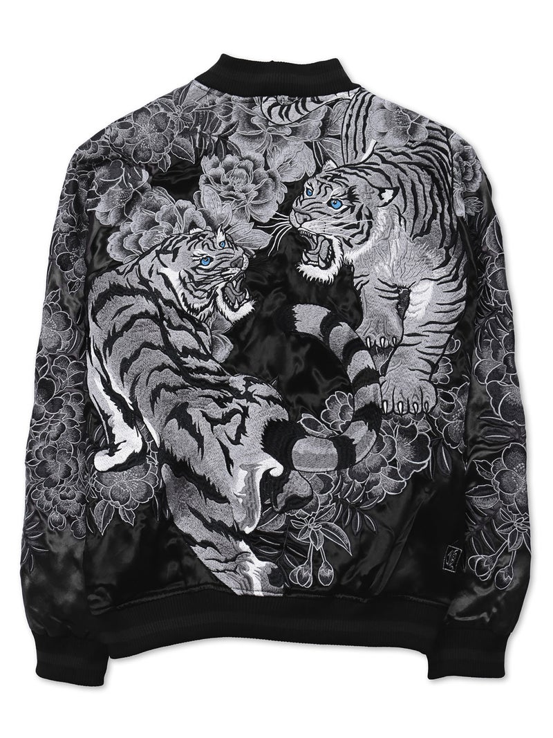 【絡繰魂・頂】“猛虎ノ頂”総刺繍リバーシブルスカジャン