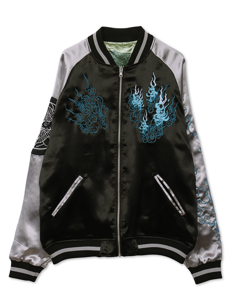 【絡繰魂】“戦国浮世絵 八重垣姫”刺繍入りリバーシブルスカジャン