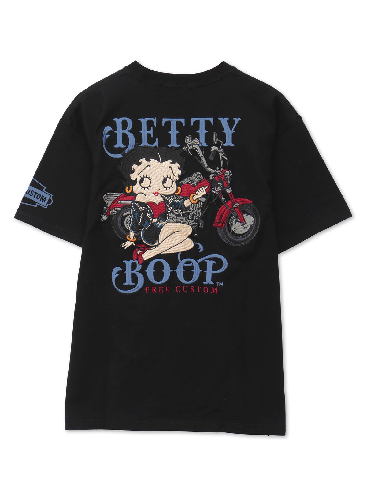 【BETTY BOOP】“BIKE ベティ”刺繍入りTEE