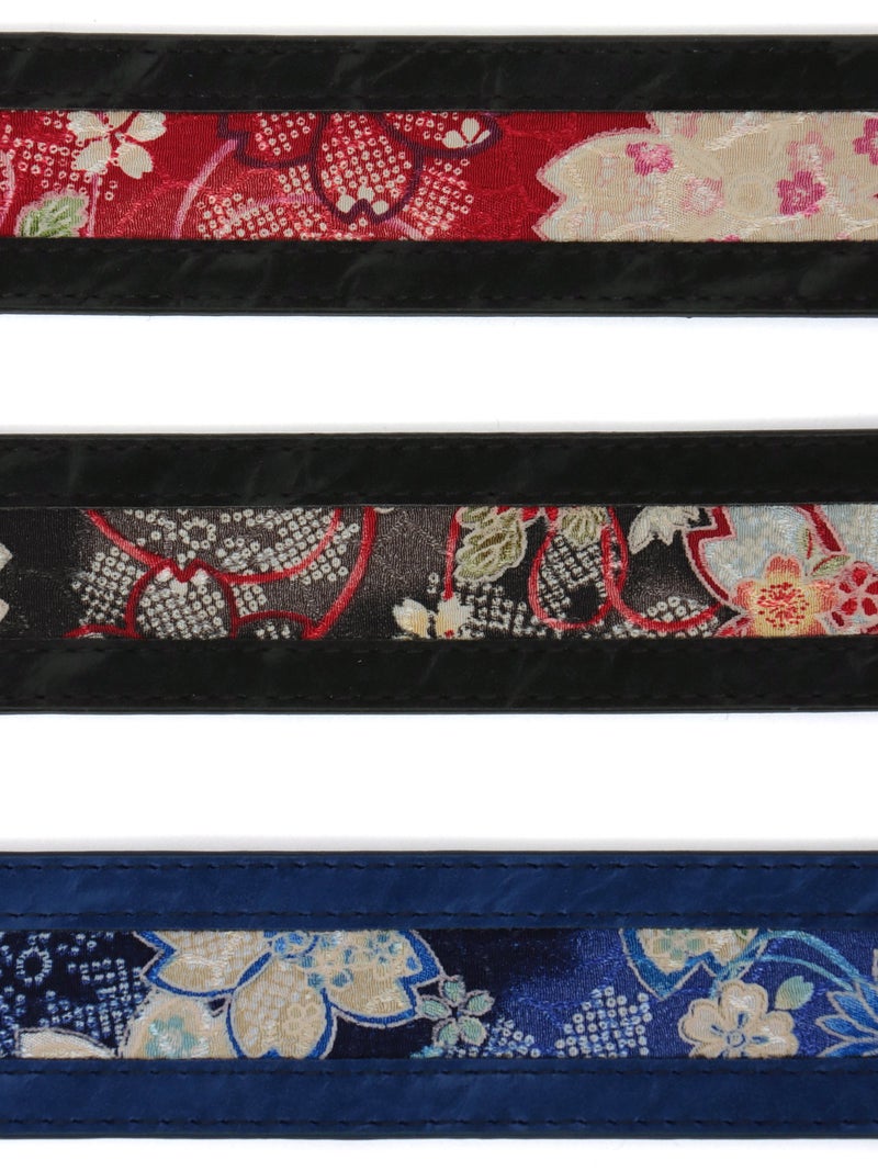 【雅結】桜柄 ちりめんベルト