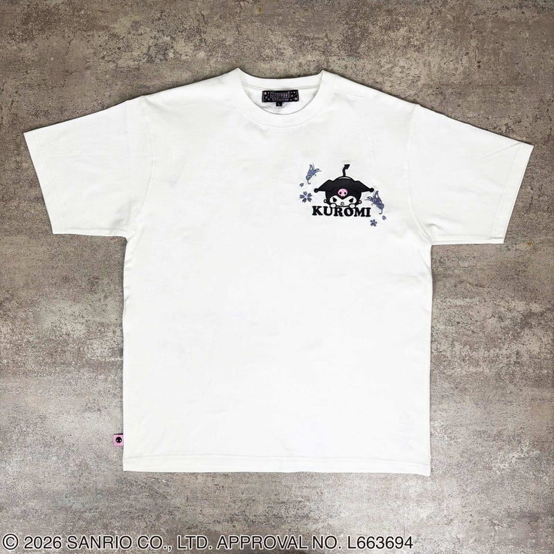 ＜予約＞【絡繰魂・粋×KUROMI】“KUROMI JAPAN”刺繍入りTシャツ