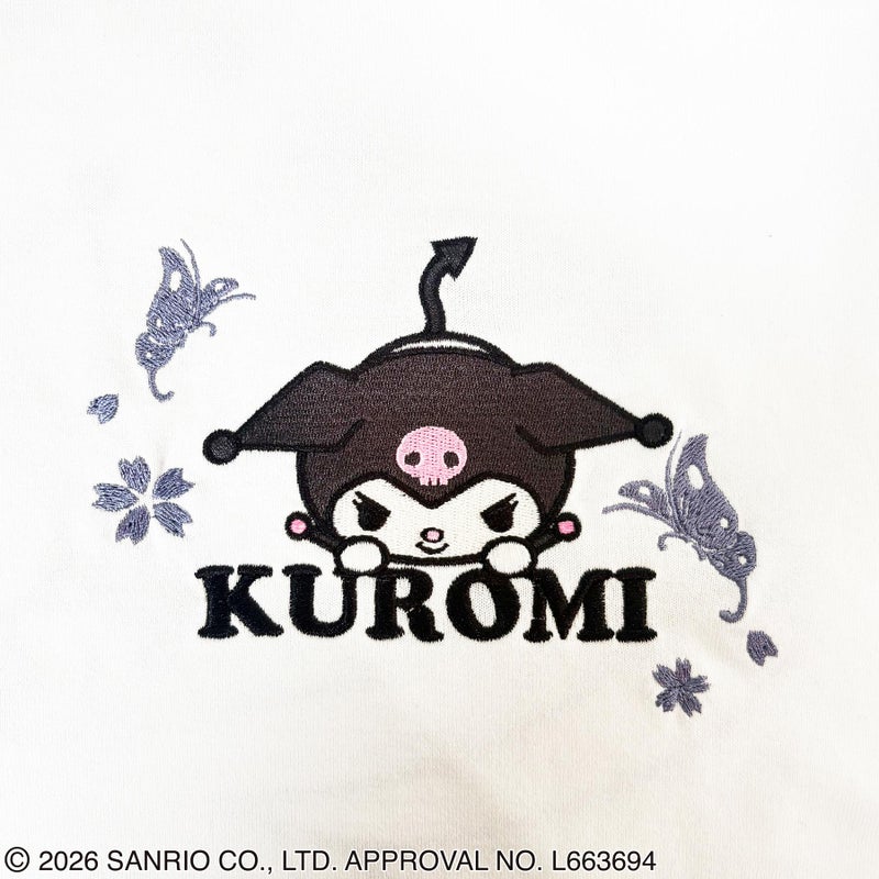 ＜予約＞【絡繰魂・粋×KUROMI】“KUROMI JAPAN”刺繍入りTシャツ