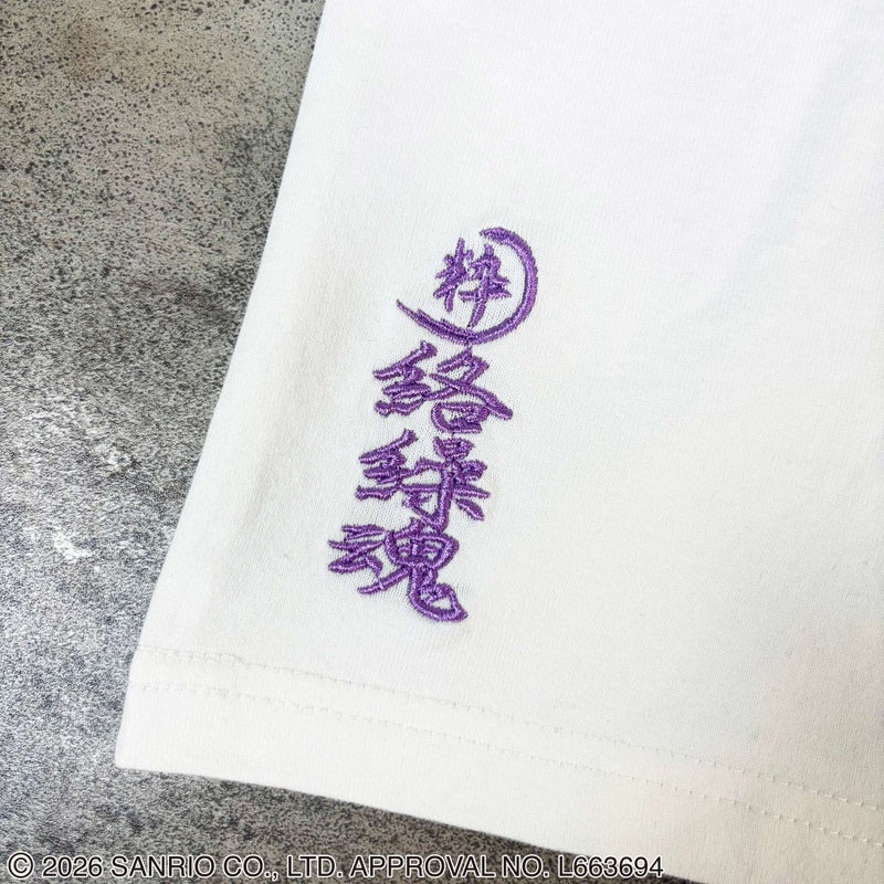 ＜予約＞【絡繰魂・粋×KUROMI】“KUROMI JAPAN”刺繍入りTシャツ