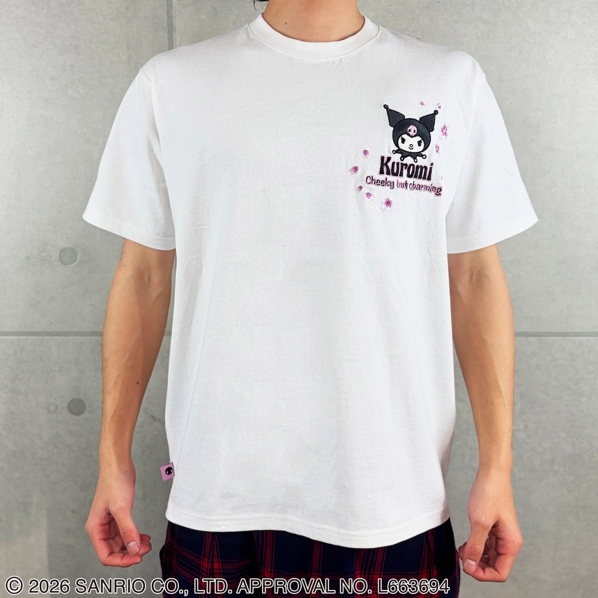 ＜予約＞【絡繰魂・粋×KUROMI】“KUROMI SAKURA”刺入りTシャツ