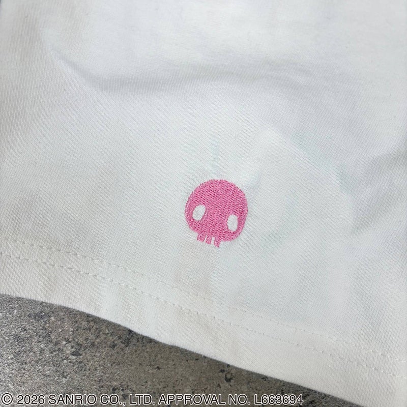 ＜予約＞【絡繰魂・粋×KUROMI】“KUROMI SAKURA”刺入りTシャツ