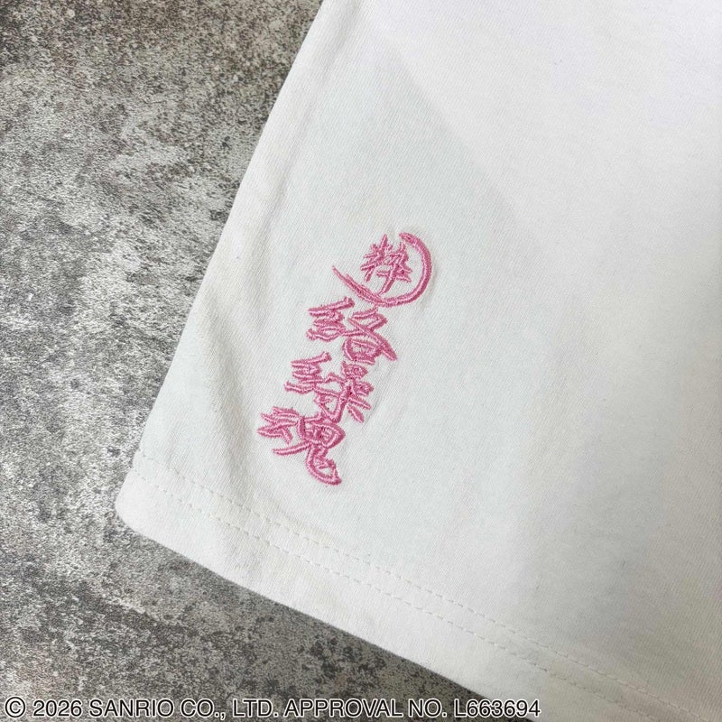 ＜予約＞【絡繰魂・粋×KUROMI】“KUROMI SAKURA”刺入りTシャツ