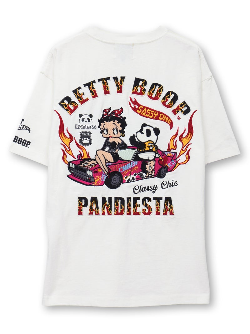 【PANDIESTA JAPAN×BETTY BOOP】“カスタムライド ベティ”刺繍入りTシャツ