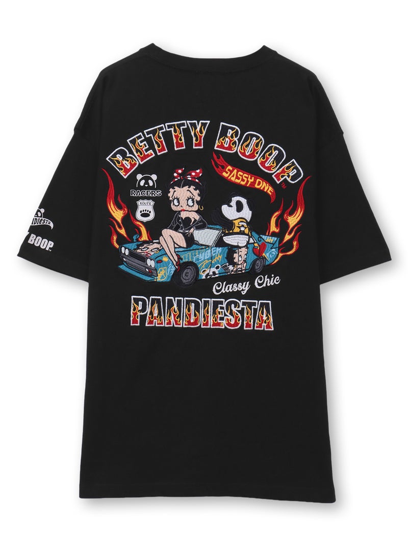 【PANDIESTA JAPAN×BETTY BOOP】“カスタムライド ベティ”刺繍入りTシャツ
