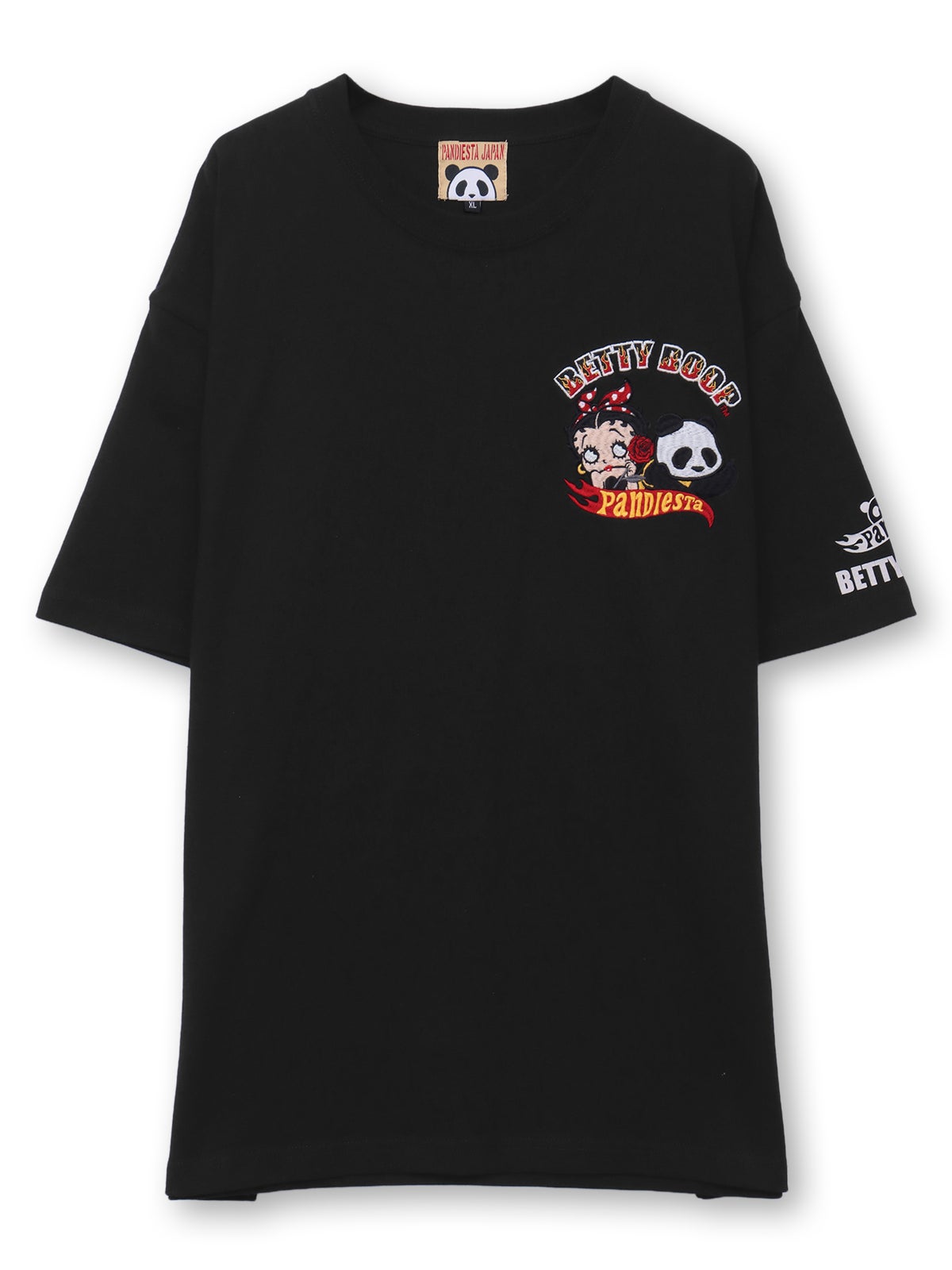 【PANDIESTA JAPAN×BETTY BOOP】“カスタムライド ベティ”刺繍入りTシャツ