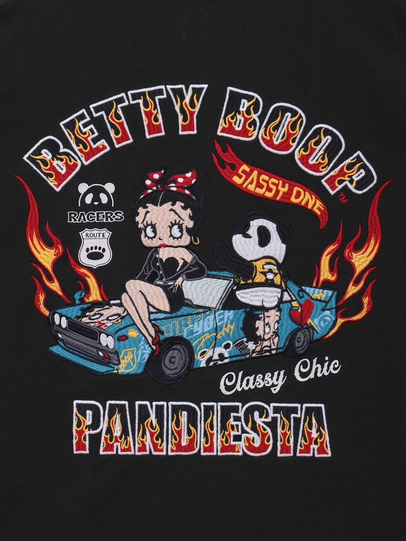 【PANDIESTA JAPAN×BETTY BOOP】“カスタムライド ベティ”刺繍入りTシャツ
