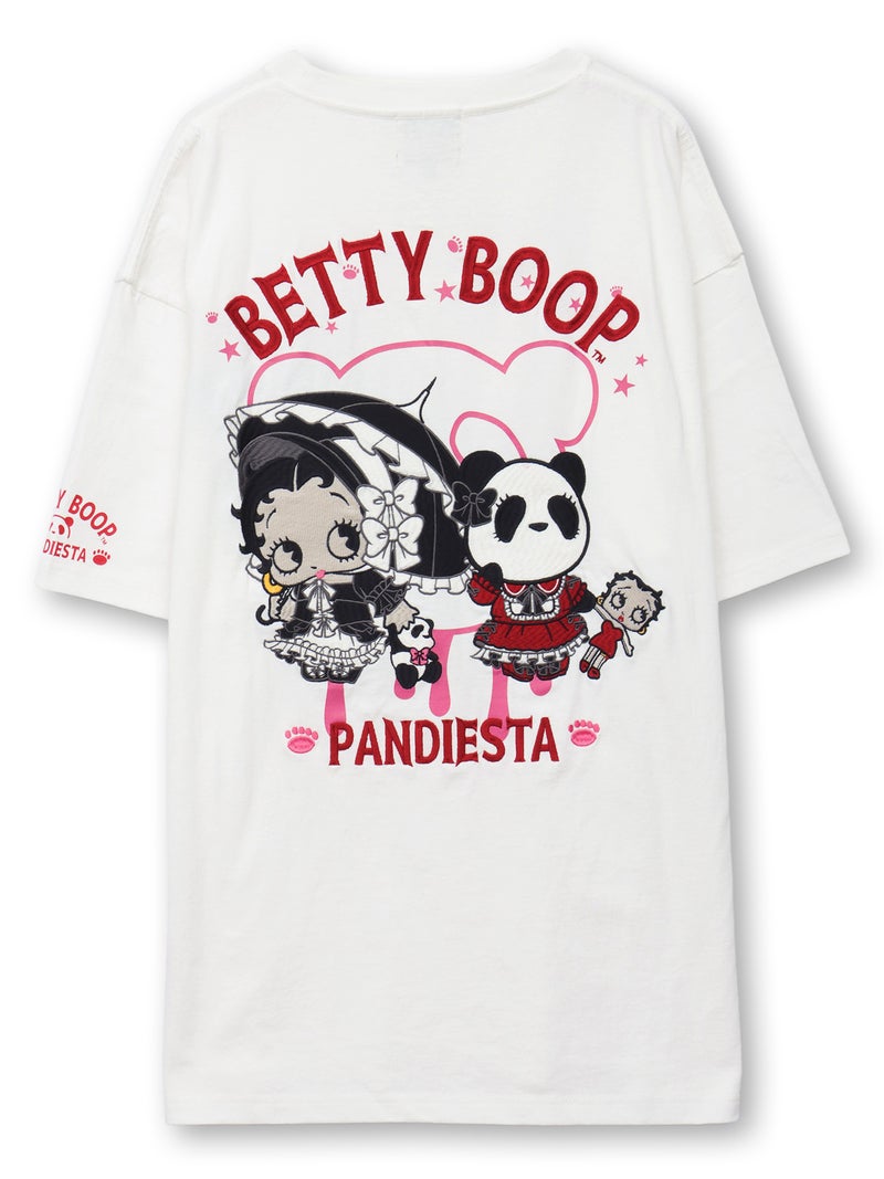 【PANDIESTA JAPAN×BETTY BOOP】“ゴスロリベティ”刺繍入りTシャツ