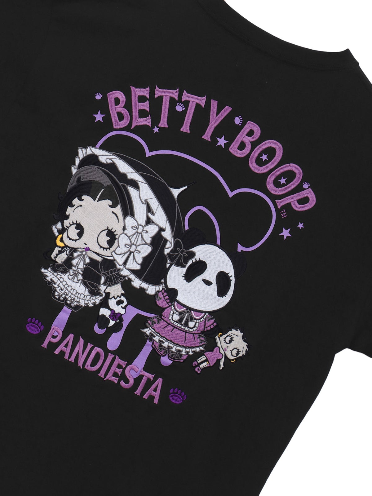 【PANDIESTA JAPAN×BETTY BOOP】“ゴスロリベティ”刺繍入りTシャツ
